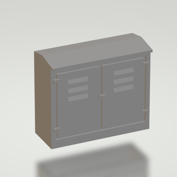 1:76 Double Electrical Cabinet