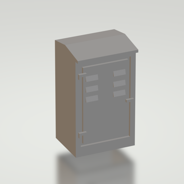 1:76 Single Electrical Cabinet